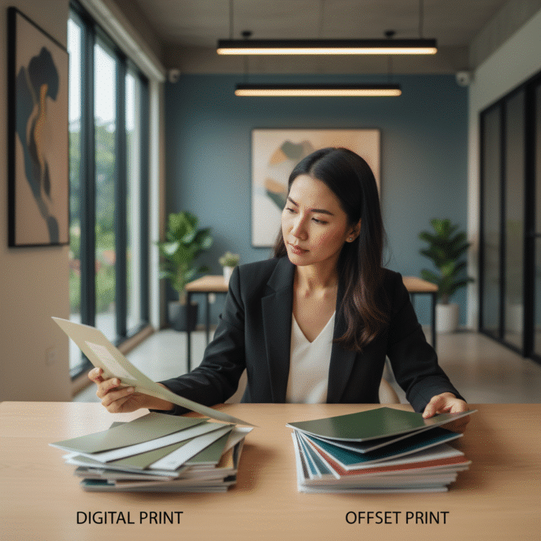 Digital vs Offset: พิมพ์แบบไหนเหมาะกับแบรนด์ SME ที่สุด?