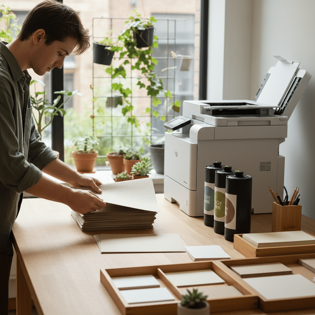 พิมพ์รักษ์โลก: เทรนด์หมึก Soy Ink-กระดาษรีไซเคิล SME - eco-friendly-printing-sme-trend