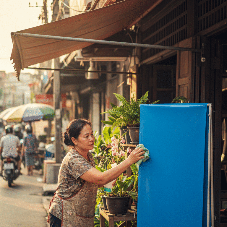 ดูแลป้ายไวนิลหน้าร้านยังไง? ให้สีสด ทนแดดทนฝน