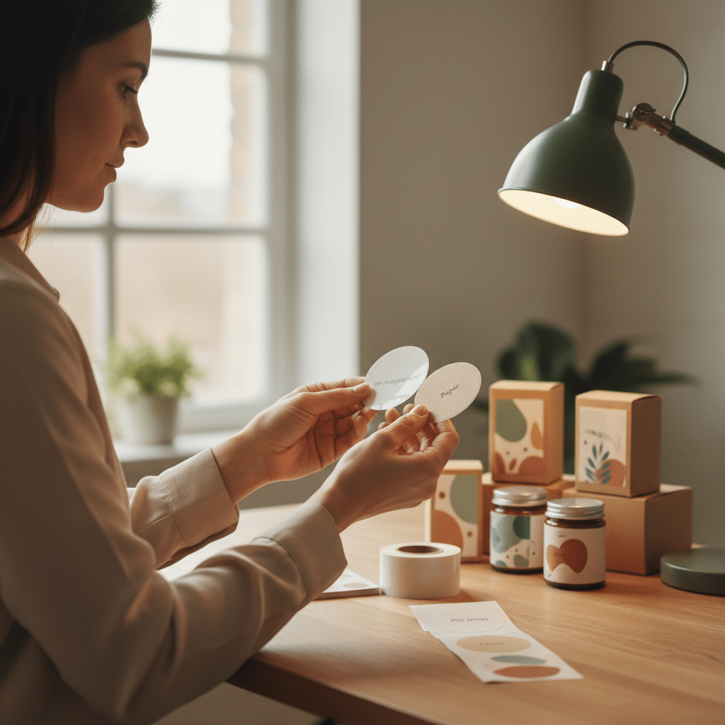 สติ๊กเกอร์ PP, PVC, กระดาษ: เลือกแบบไหนดีให้เหมาะกับสินค้า? - sticker-material-pp-pvc-paper