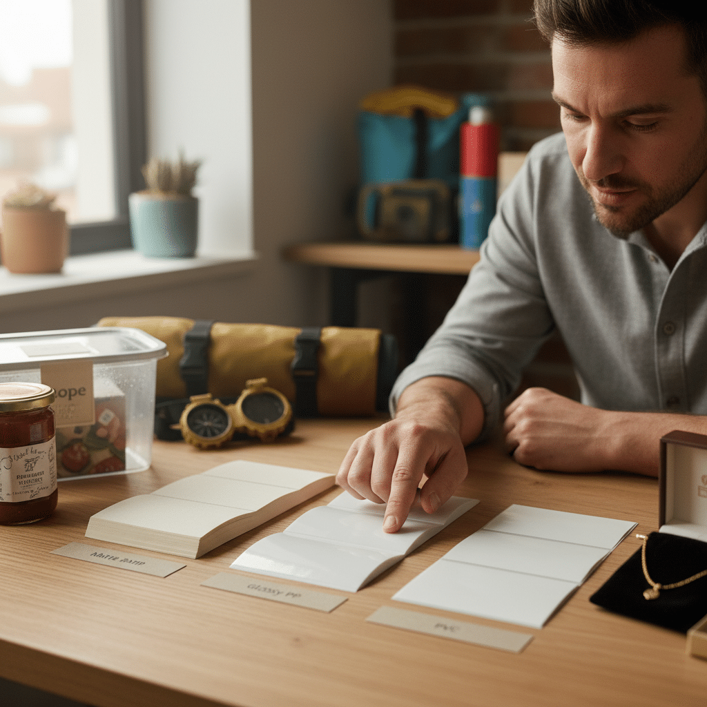 สติ๊กเกอร์ PP vs PVC vs กระดาษ: เลือกแบบไหนดี? - sticker-pp-pvc-paper-comparison