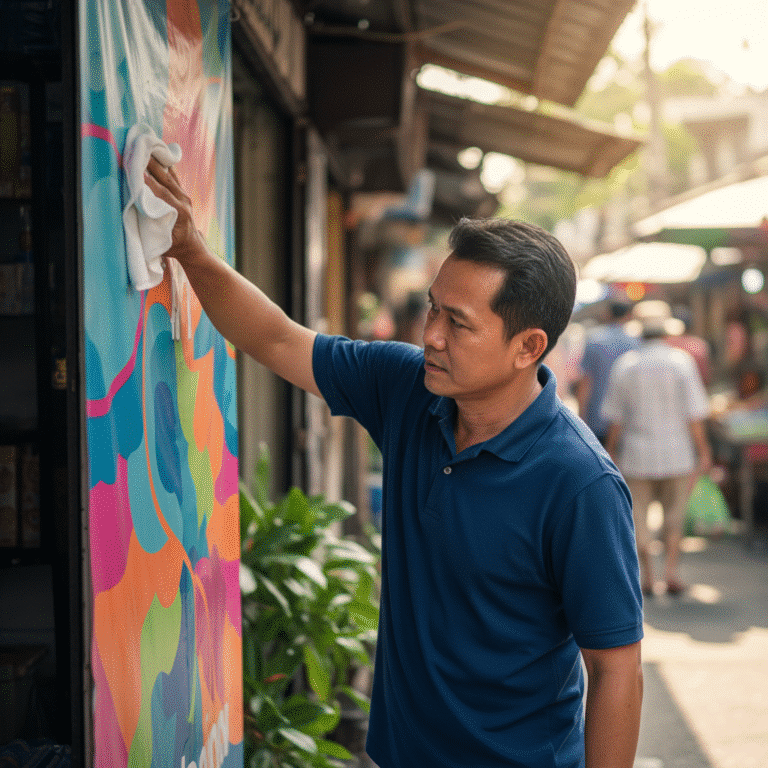 ยืดอายุ ‘ป้ายไวนิล’ สู้แดดฝนเมืองไทย: 5 วิธีดูแลรักษาง่ายๆ