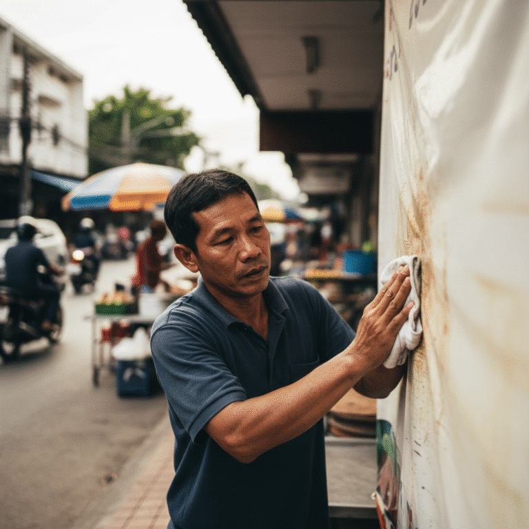 ป้ายร้านสีซีด? 5 วิธีดูแลป้ายไวนิลให้สวยทนแดดทนฝน