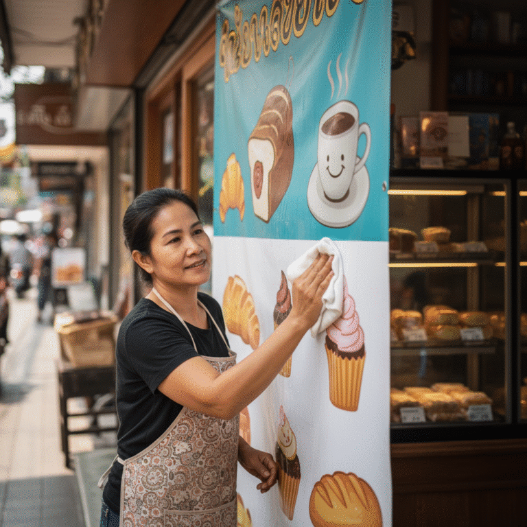 ยืดอายุ ‘ป้ายไวนิล’ ร้านคุณ: 5 เคล็ดลับดูแลให้สีสดทนทาน