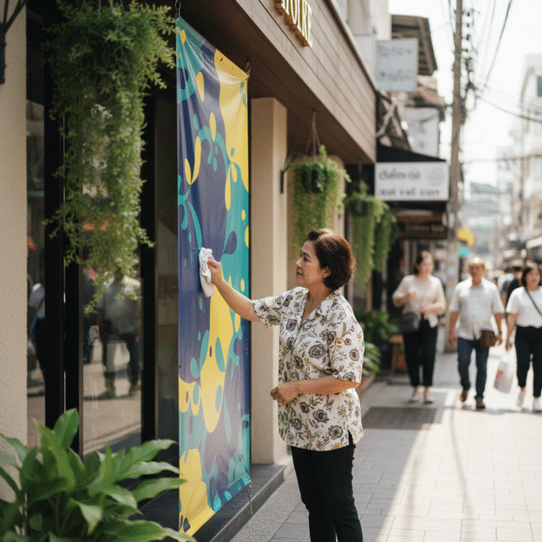 ป้ายไวนิลซีดไว? 5 วิธีดูแลยืดอายุสีสด คมชัด ทนทาน