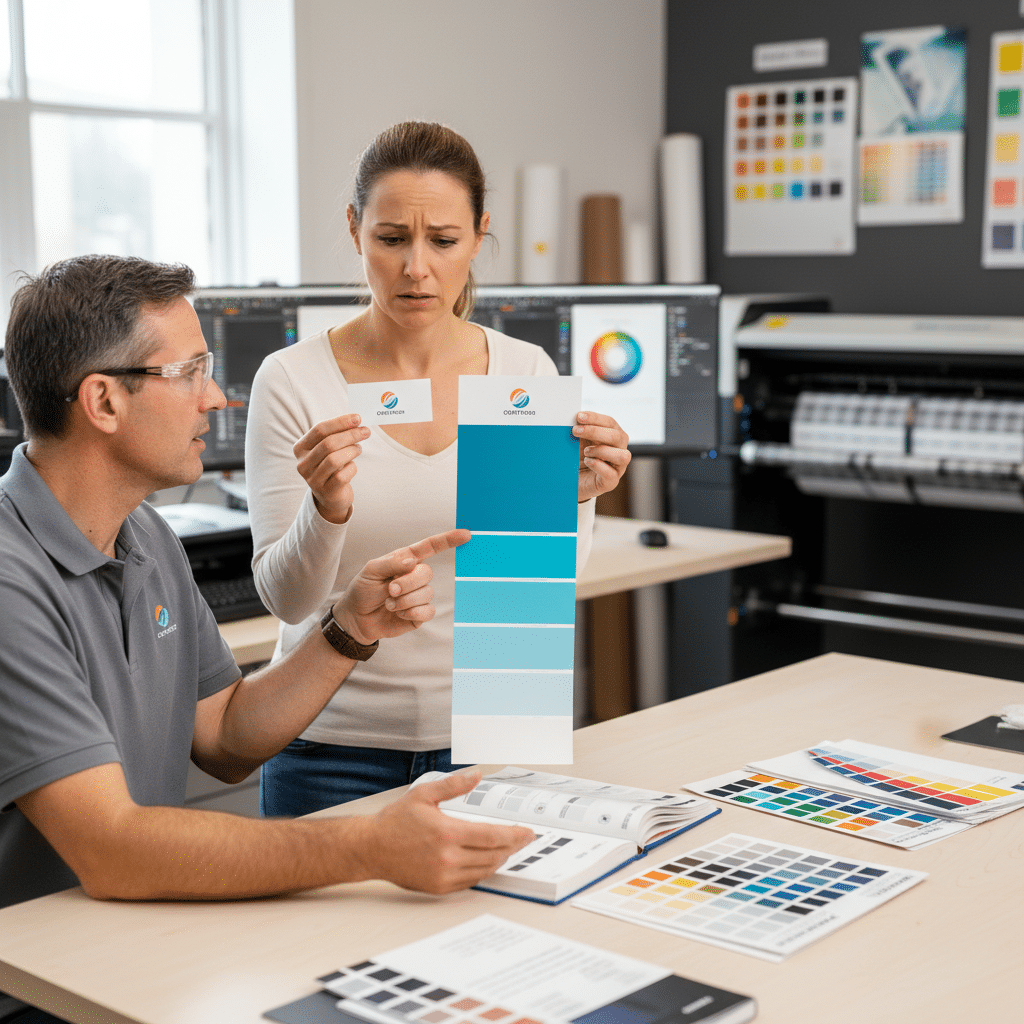 สีเพี้ยน? คุมโทนแบรนด์ยังไงให้เหมือนกันทุกงานพิมพ์ - brand-color-consistency-print-media