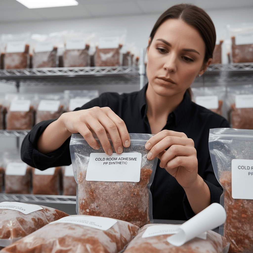 แช่ฟรีซแล้วหลุด? เลือก 'สติ๊กเกอร์ติดของแช่แข็ง' ยังไงให้ทนเย็น -18 องศา ไม่ลอก ไม่ย่น - frozen-food-sticker-selection-guide