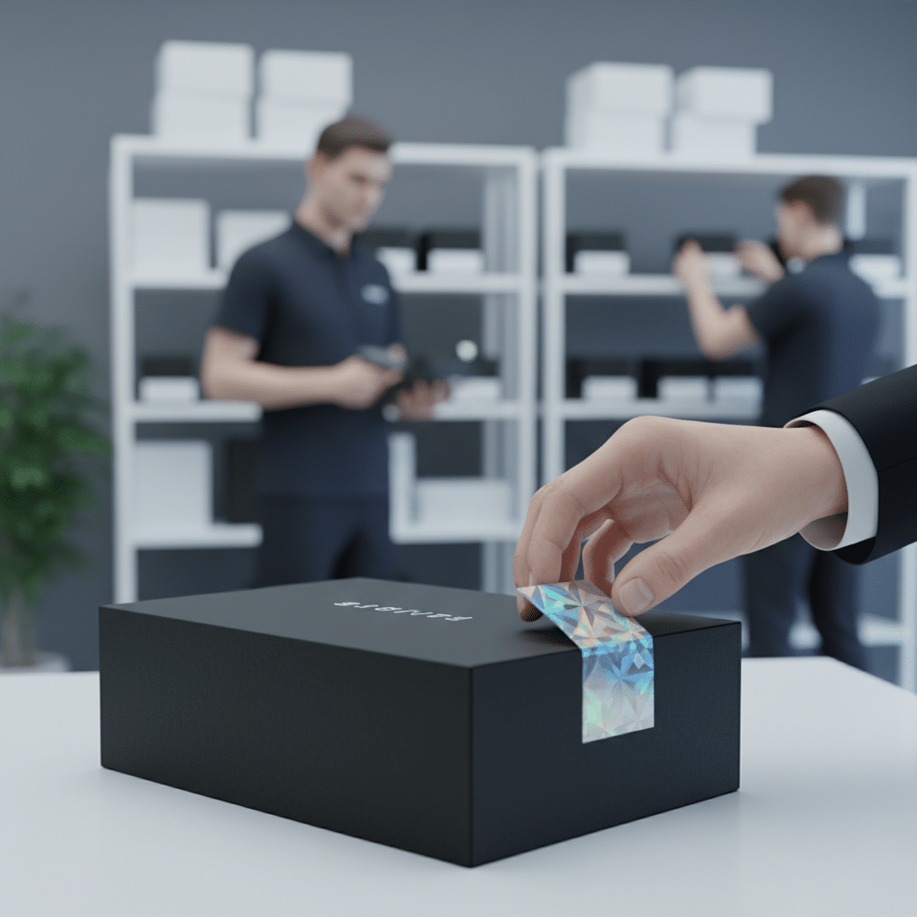 ของปลอมเกลื่อน! ปกป้องแบรนด์ด้วย 'สติ๊กเกอร์กันปลอม' (Hologram & Void) เพิ่มความขลังให้สินค้า - hologram-void-security-sticker-brand-protection