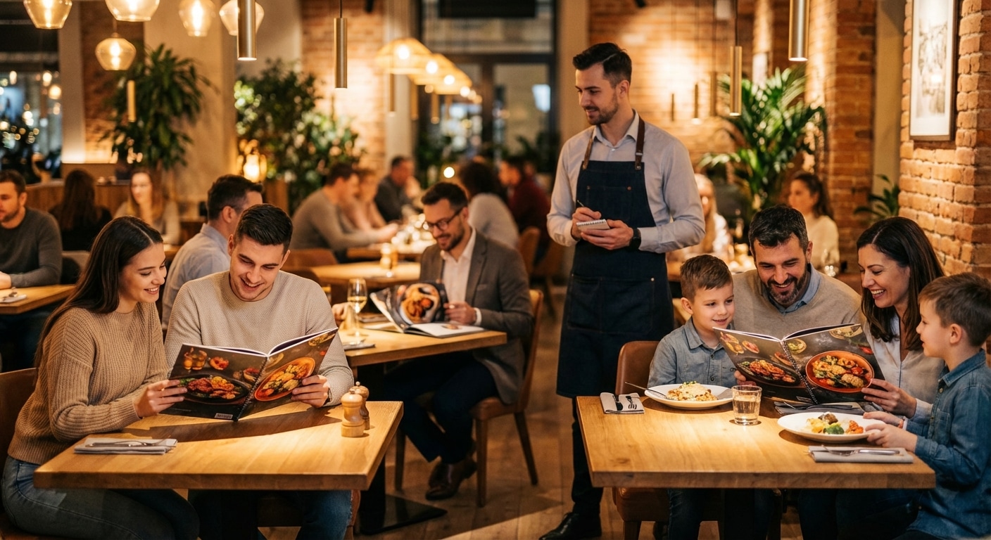 รูปสวยอย่างเดียวไม่พอ! เทคนิคจัดวาง Layout เมนูอาหาร ให้ลูกค้ากล้าสั่งเมนูแพง - menu-design-layout-psychology-increase-sales