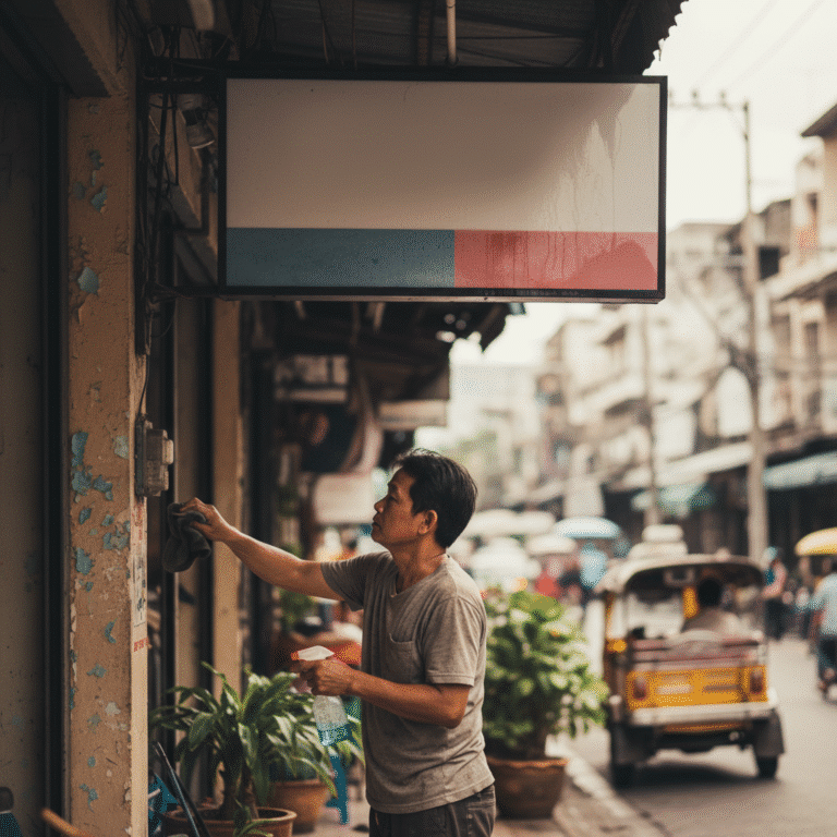 ป้ายซีด = ร้านดูเก่า! 5 วิธีดูแลรักษา ‘ป้ายไวนิลและป้ายไฟ’ ให้อยู่ทนแดดทนฝน ยืดอายุใช้งานข้ามปี