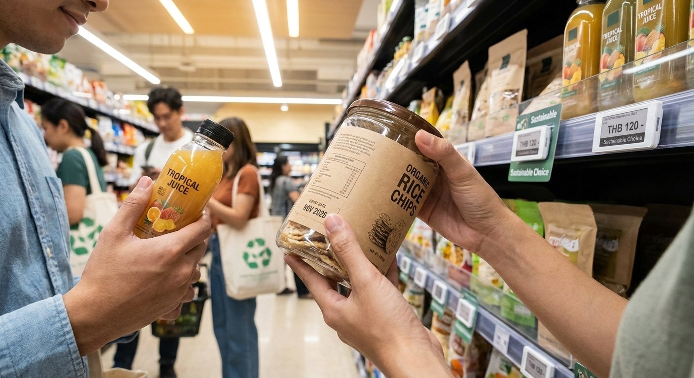จับตา 'ภาษีบรรจุภัณฑ์' ใหม่ปี 2026! ทำไมแบรนด์ใหญ่แห่เปลี่ยนจาก 'ฉลาก PVC' เป็น 'กระดาษรักษ์โลก' - packaging-tax-trend-2026-shift-to-eco-label