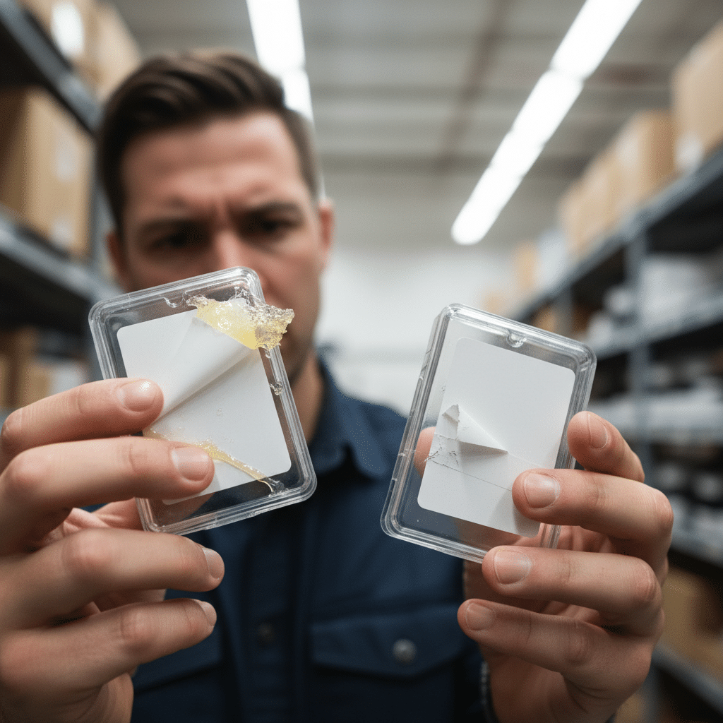 กาวสติ๊กเกอร์มีกี่แบบ? เลือกผิดชีวิตเปลี่ยน! รู้จัก 'Permanent vs Removable' ก่อนสั่งผลิต - permanent-vs-removable-sticker-glue-guide