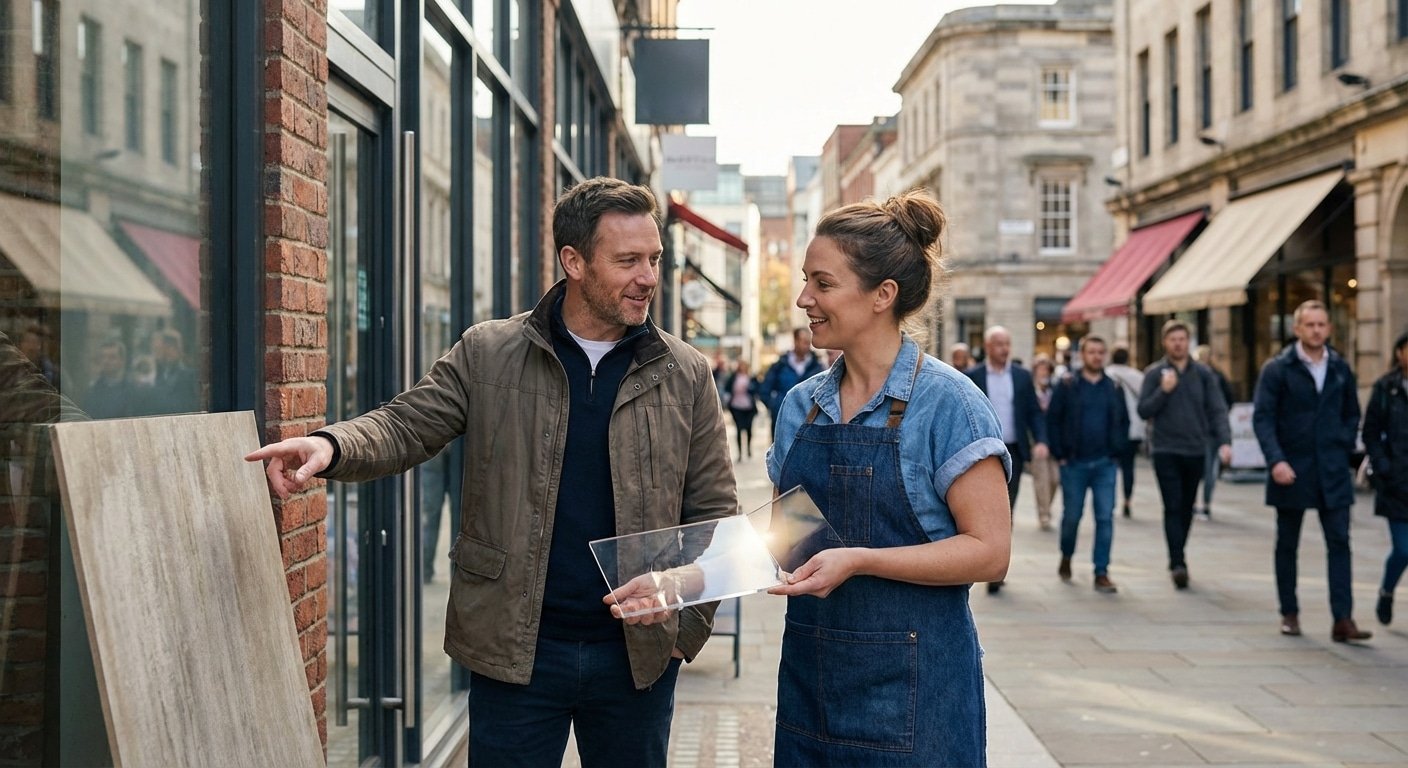 ป้ายร้านพลาสวูด vs อะคริลิค เลือกแบบไหนให้ทนแดด ไม่กรอบแตก - plaswood-vs-acrylic-signage-material-guide
