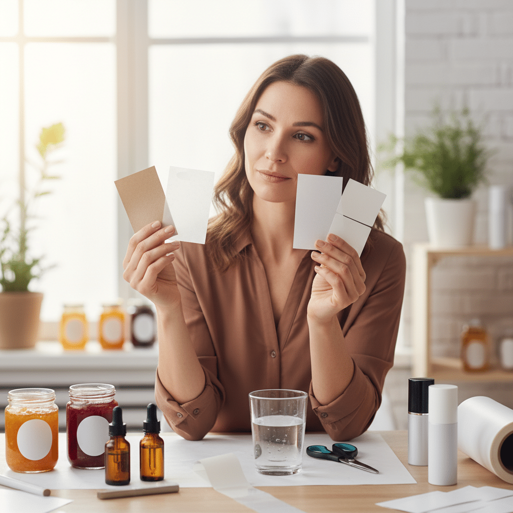 สติ๊กเกอร์ PP, PVC, กระดาษ ต่างกันยังไง? เลือกผิดฉลากพังไม่รู้ตัว - pp-pvc-paper-sticker-difference-guide