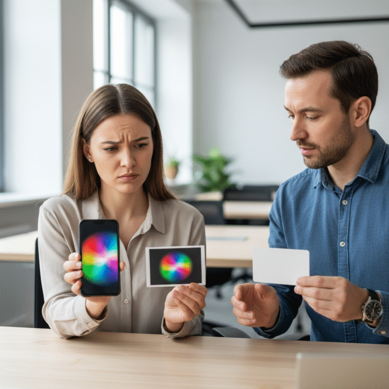 ออกแบบในมือถือสีสด พิมพ์จริงทำไมหมอง? ไขปริศนา ‘RGB vs CMYK’ ฉบับปี 2026