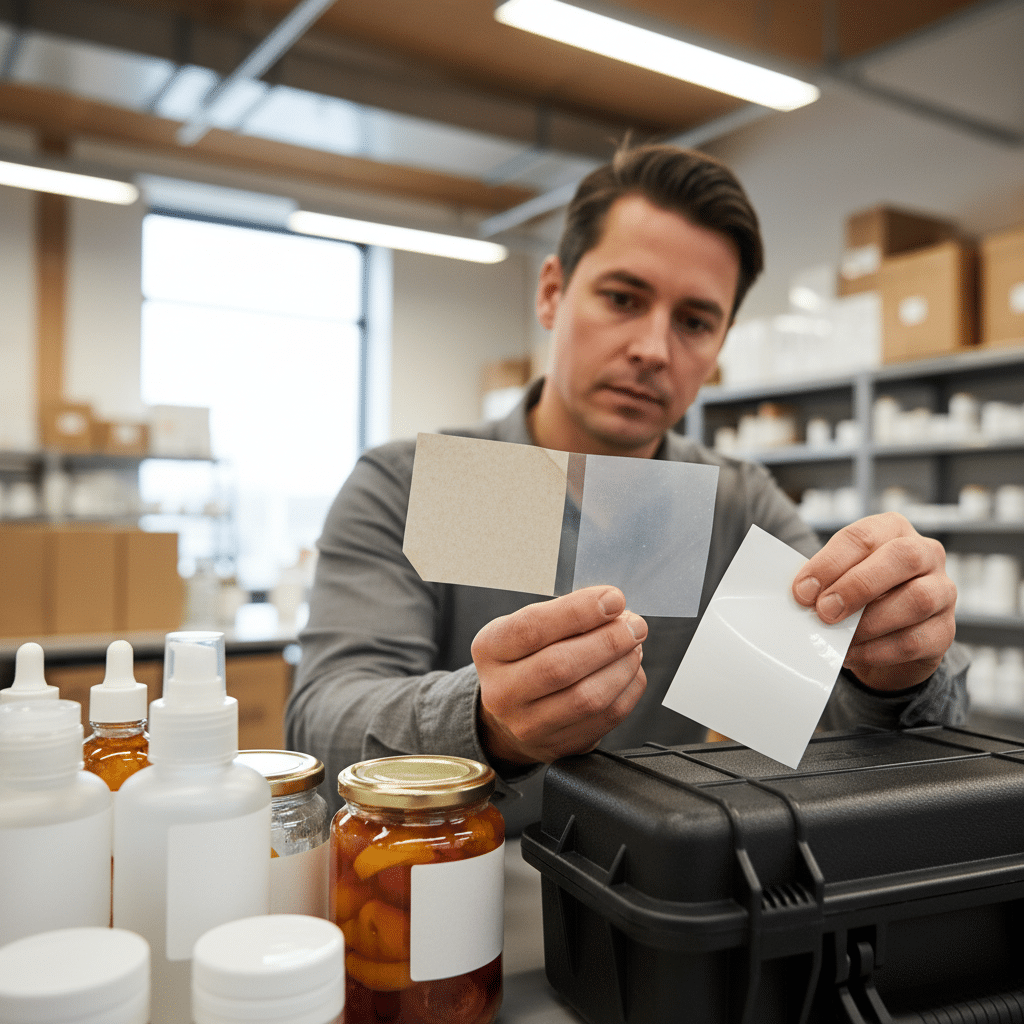 สติ๊กเกอร์ลอก-เปื่อยยุ่ย? เทียบ 3 เนื้อฮิต 'PP vs PVC vs กระดาษ' เลือกให้ถูกก่อนสั่งพิมพ์ - sticker-material-comparison-pp-pvc-paper