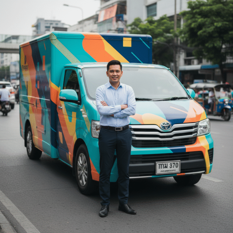 ค่าแอดแพงไม่ไหว? เปลี่ยนรถส่งของเป็น ‘Mobile Billboard’ ด้วยสติ๊กเกอร์ติดรถยนต์ ทางรอด SME 2026