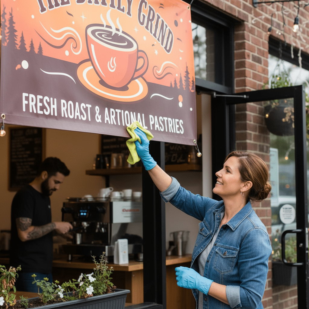 ยืดอายุ 'ป้ายไวนิล' 5 วิธีดูแลให้สีสด ทนนาน - vinyl-sign-care-tips