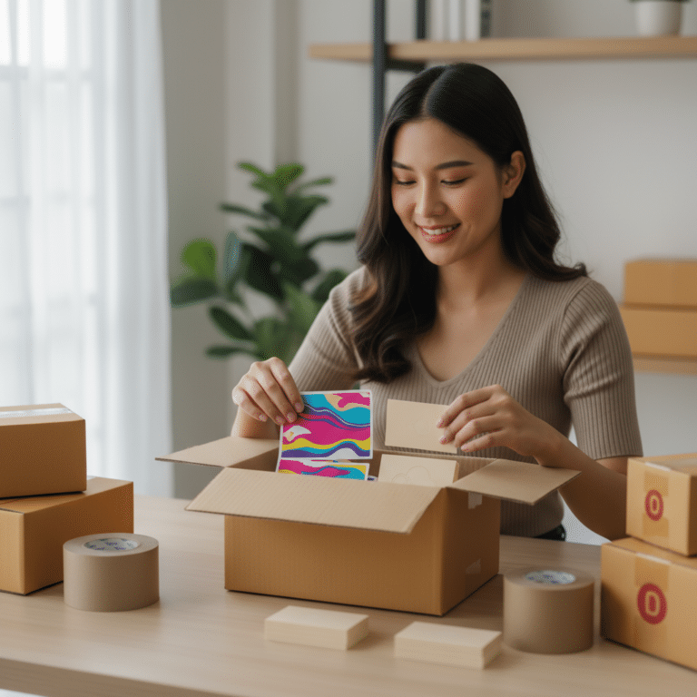 กลยุทธ์ Unboxing 2026: มัดใจลูกค้าด้วยสติ๊กเกอร์และนามบัตร