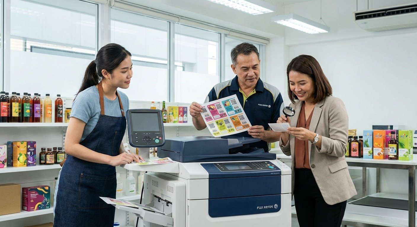 พิมพ์ฉลากสีสด! เจาะลึกเทคโนโลยี Fuji Xerox ตัวจิ๋วก็คมชัด - fuji-xerox-label-printing-tech