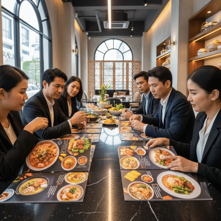 ออกแบบเมนูอาหาร 2026! จิตวิทยาสีและรูปภาพที่ร้านค้าต้องรู้
