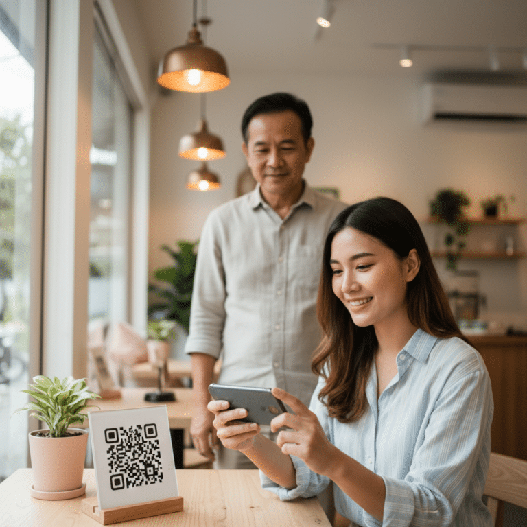 เทคนิคดึงลูกค้า Offline สู่ Online ด้วยสติ๊กเกอร์ QR Code