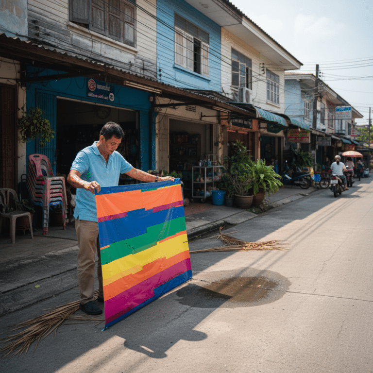 วิธีดูแลป้ายไวนิลหน้าร้าน รับพายุฤดูร้อน 2026 สีสดทนนาน