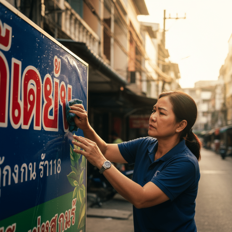 ป้ายซีดไวต้องแก้! 5 วิธีดูแล ‘ป้ายไวนิล’ ให้สีสดสู้แดดปี 2026