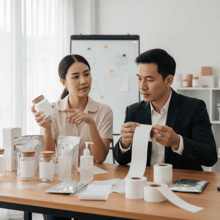สติ๊กเกอร์ PP vs PVC ต่างกันยังไง? เลือกฉลากให้ปังฉบับ SME