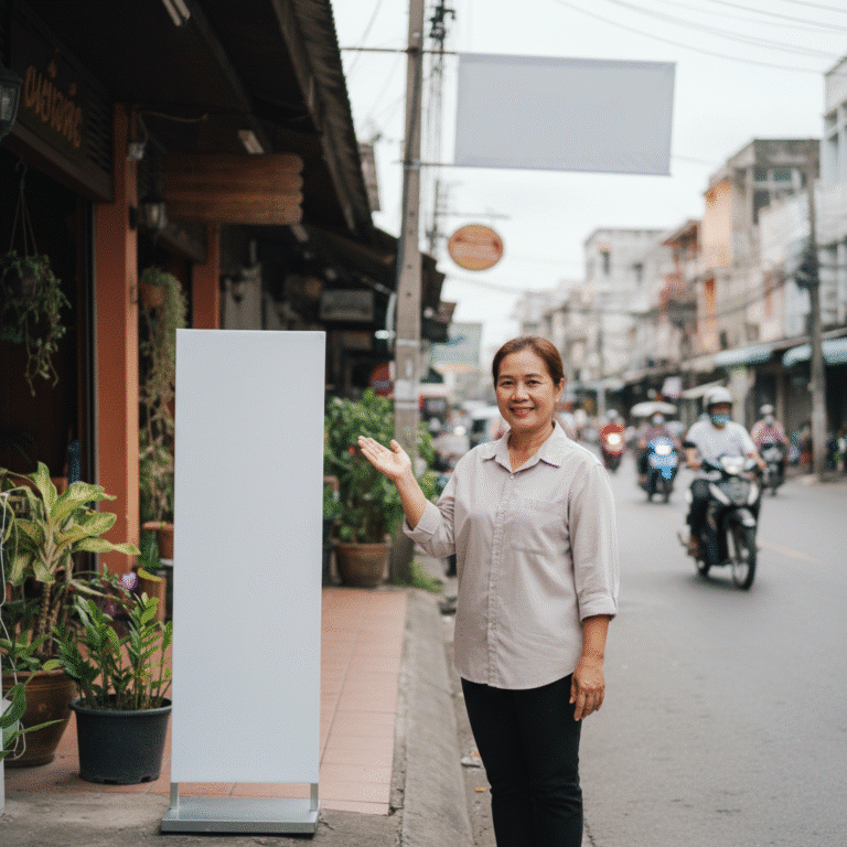 ค่าแอดแพง? สู้ด้วย ‘ป้ายไวนิล’ กลยุทธ์ Local Marketing 2026
