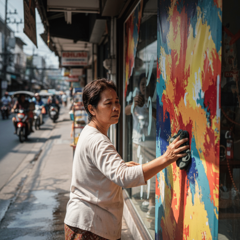 วิธีดูแลป้ายไวนิลและสติ๊กเกอร์ให้สีสด ทนแดดเมืองไทย