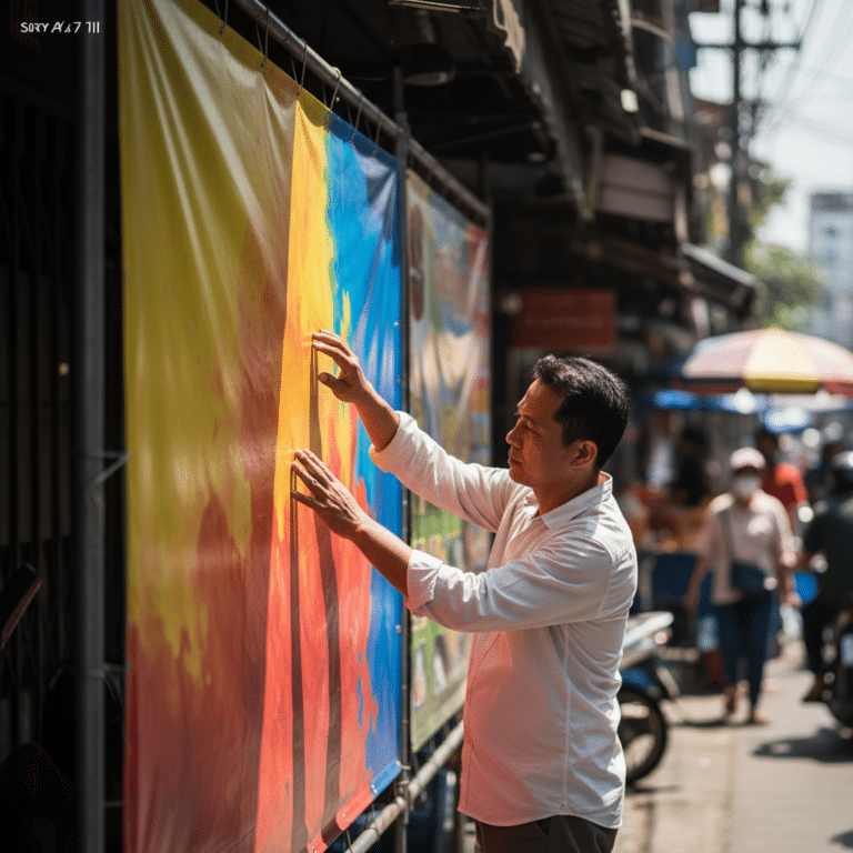 วิธีดูแลป้ายไวนิลและสติ๊กเกอร์หน้าร้อน ให้สีสดทนนาน