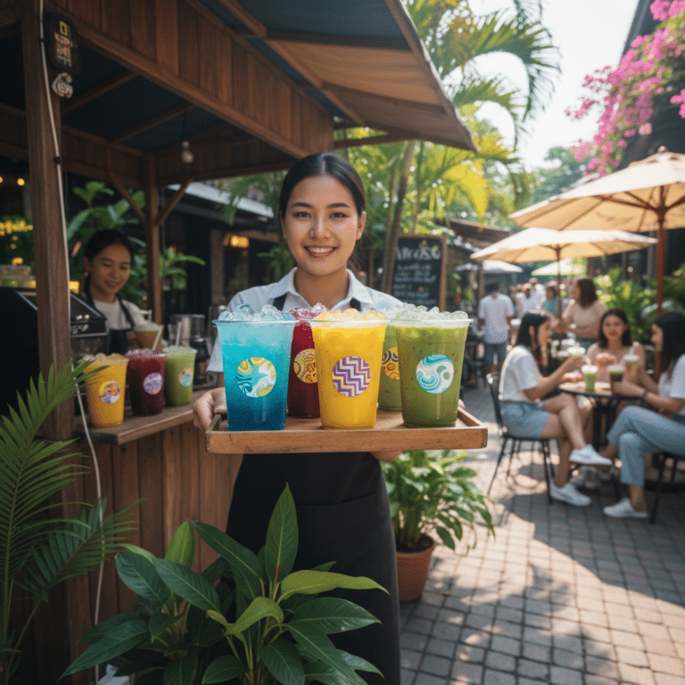 สติ๊กเกอร์กันน้ำรับซัมเมอร์ 2026! ไอเทมลับดันยอดขายร้านน้ำ