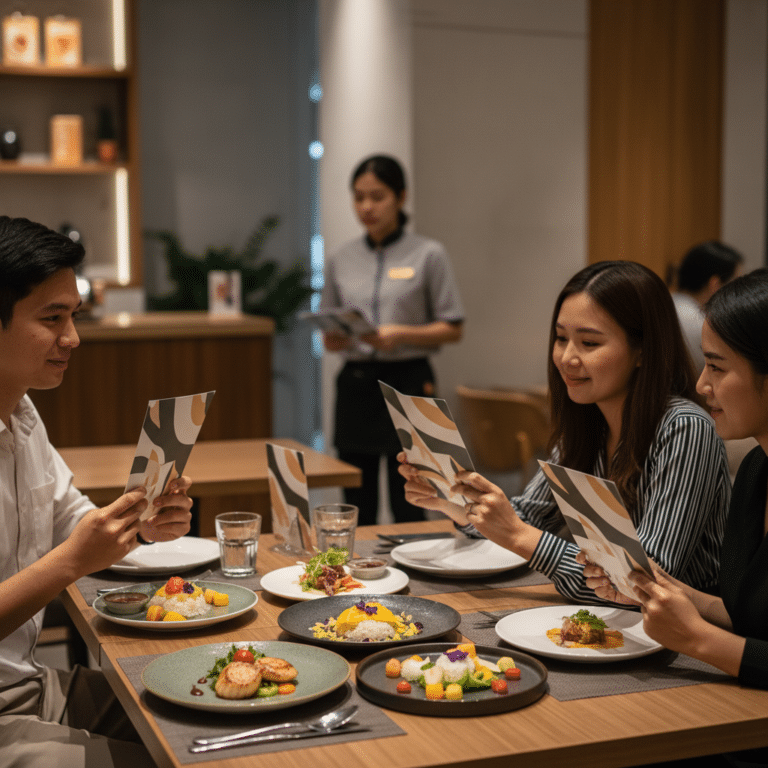 เทคนิคทำเมนูและป้ายตั้งโต๊ะ กระตุ้นยอดขายร้านอาหารปี 2026