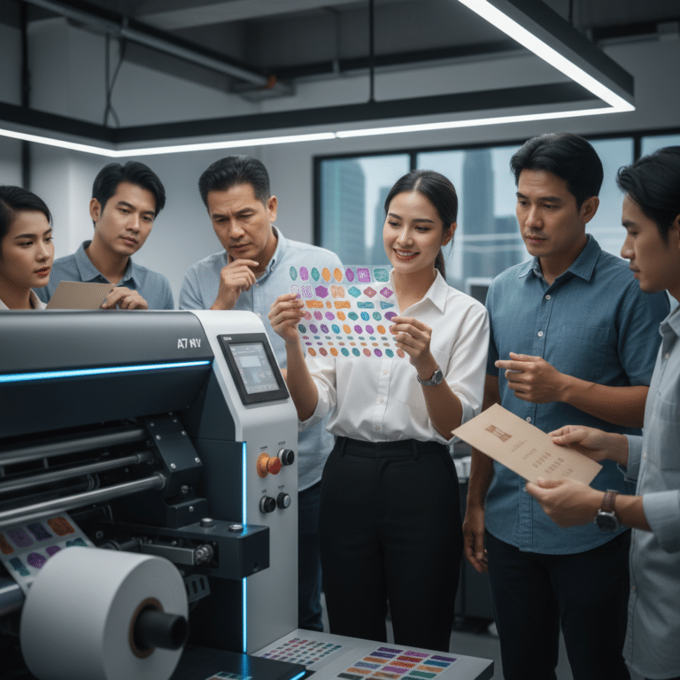เทคโนโลยี Digital Print 2026 พิมพ์สติ๊กเกอร์สีสด ไดคัทเป๊ะ