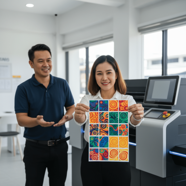 นวัตกรรมพิมพ์ Fuji Xerox ยกระดับสติ๊กเกอร์ SME สีสดคมชัด