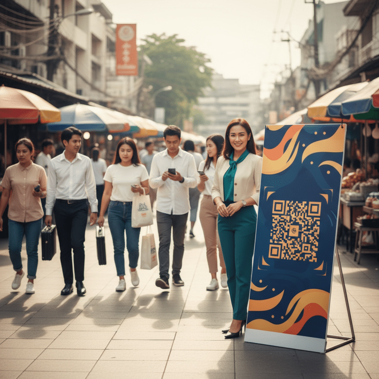 การตลาด O2O 2026! ใช้ป้ายโฆษณาติด QR Code ดันยอดขาย SME