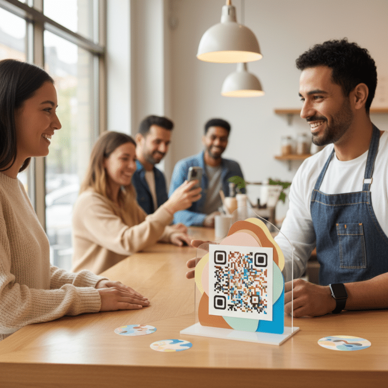 การตลาด O2O: ปั้นยอดขายด้วยสติ๊กเกอร์และป้าย QR Code