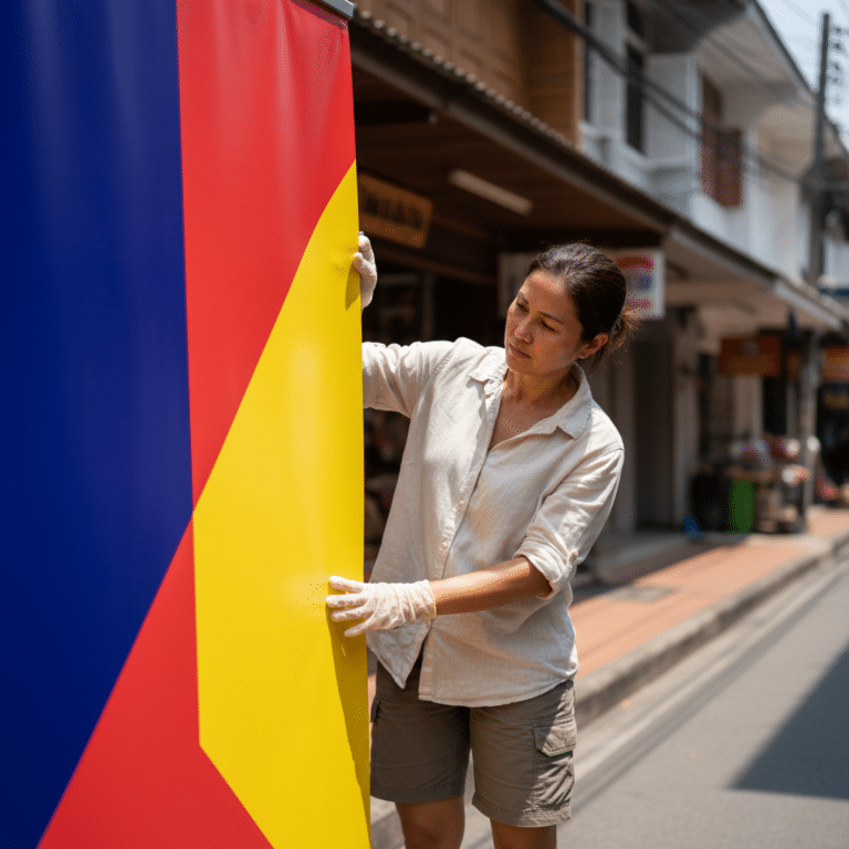 รับมือแดด 40 องศา! ทริคดูแลป้ายโฆษณากลางแจ้งให้สีสดทนทาน