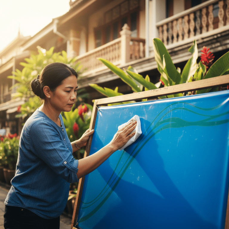 เทคนิคดูแลป้ายไวนิลโฆษณาให้สีสดทนทาน สู้แดดเมืองไทย