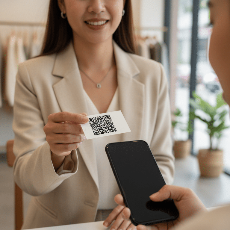 นามบัตรฝัง QR Code เทคนิคดึงลูกค้าออฟไลน์สู่ออนไลน์