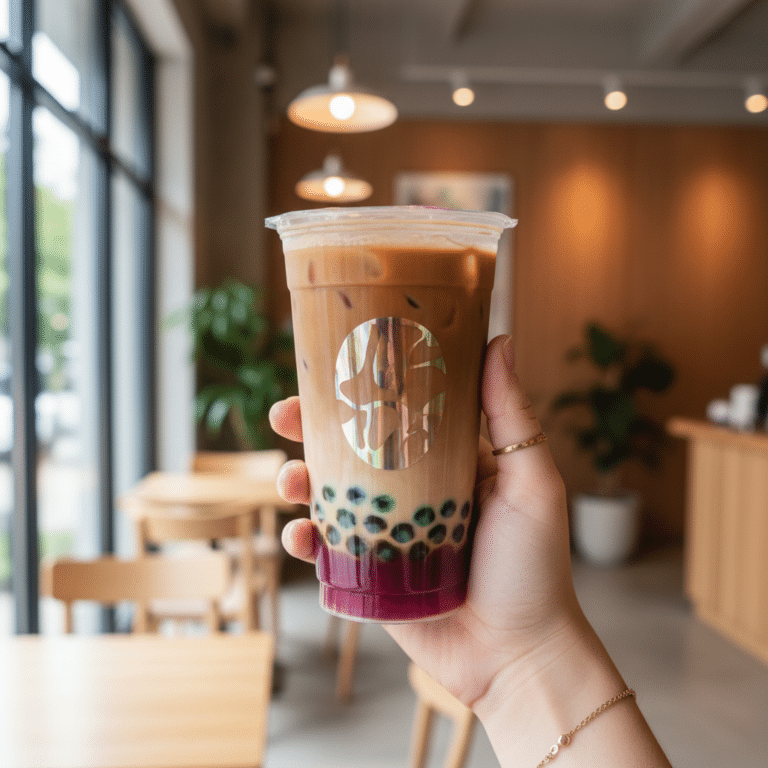 สติ๊กเกอร์ใสติดแก้วกาแฟ อัปเกรดความพรีเมียมคาเฟ่ 2026