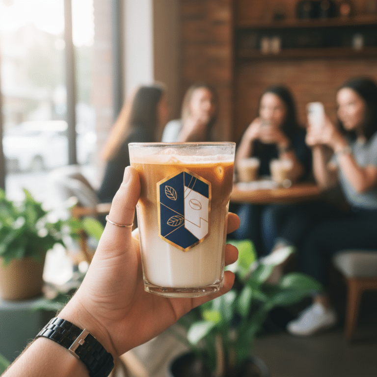 สติ๊กเกอร์ติดแก้วกาแฟ ทำอย่างไรให้ร้านคาเฟ่ SME ยอดขายปัง?