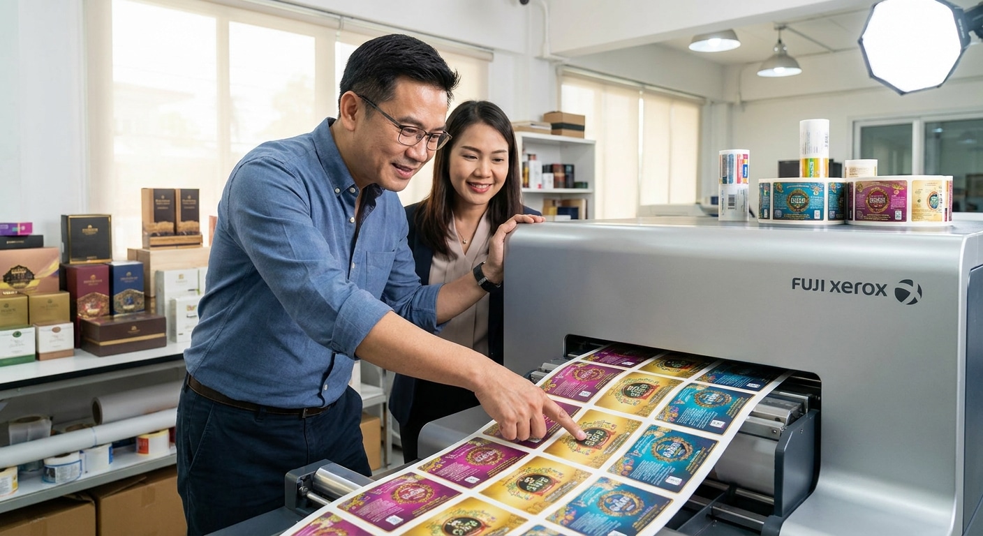 เจาะลึกเทคโนโลยีพิมพ์ Fuji Xerox ยกระดับฉลากสินค้า SME - fuji-xerox-label-printing