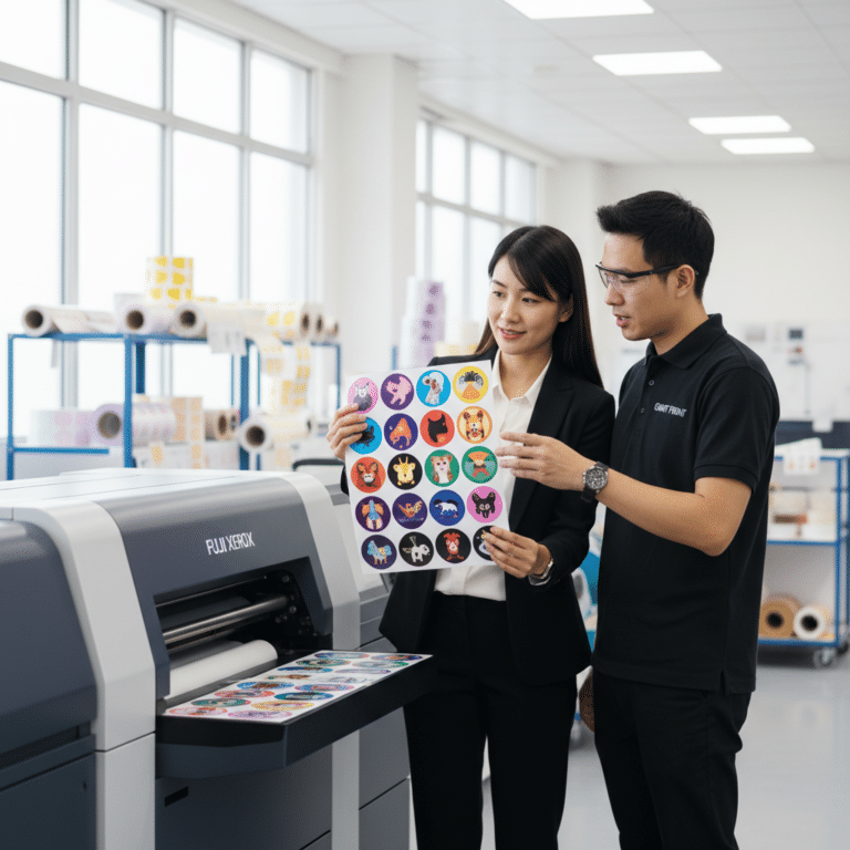 เทคโนโลยี Fuji Xerox เบื้องหลังสติ๊กเกอร์สีสดคมชัด
