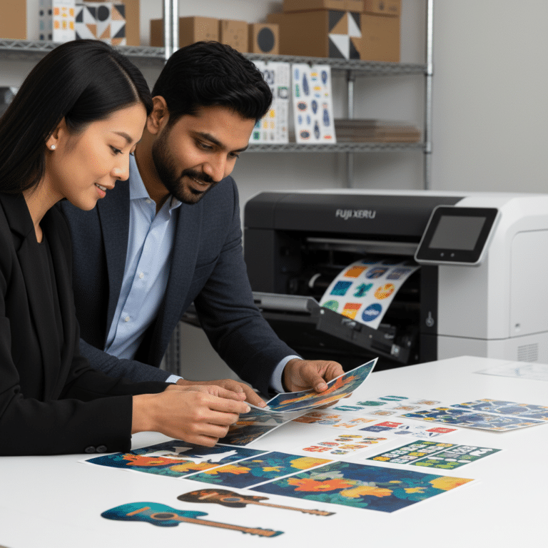 ทำไมต้องพิมพ์ Fuji Xerox? ไขความลับสติ๊กเกอร์สีสด ไดคัทเป๊ะ