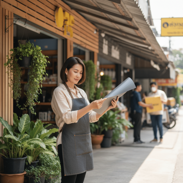 เลือกป้ายไวนิลอย่างไรให้ทนแดดทนฝน? คัมภีร์ฉบับร้านค้า