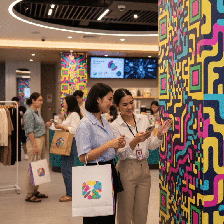 โฆษณา O2O ปี 2026: สติ๊กเกอร์และป้ายเชื่อมยอดขายออนไลน์