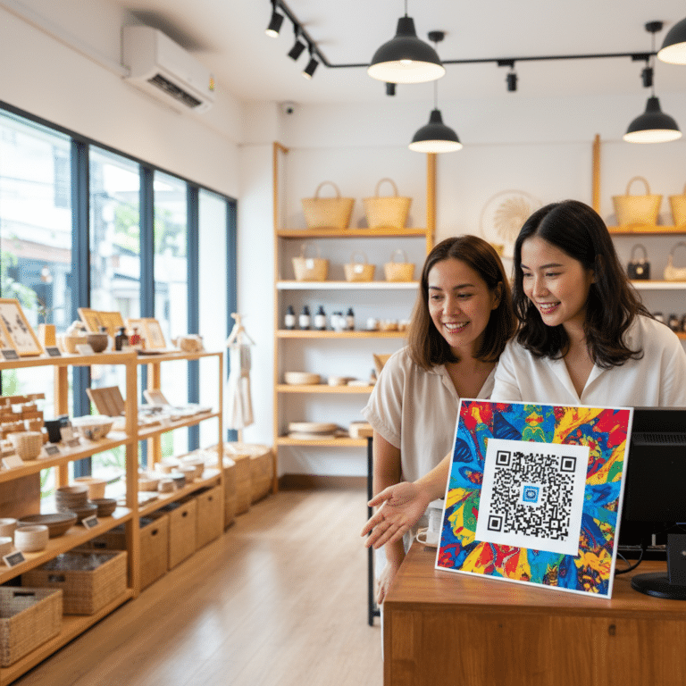 การตลาด O2O ป้ายโฆษณาติด QR Code เพิ่มยอดขายให้ SME