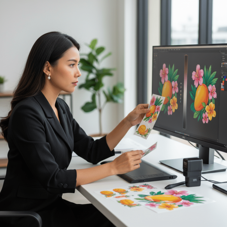 ทริคตั้งค่าไฟล์งานพิมพ์สติ๊กเกอร์ ให้สีสดตรงปกไม่เพี้ยน